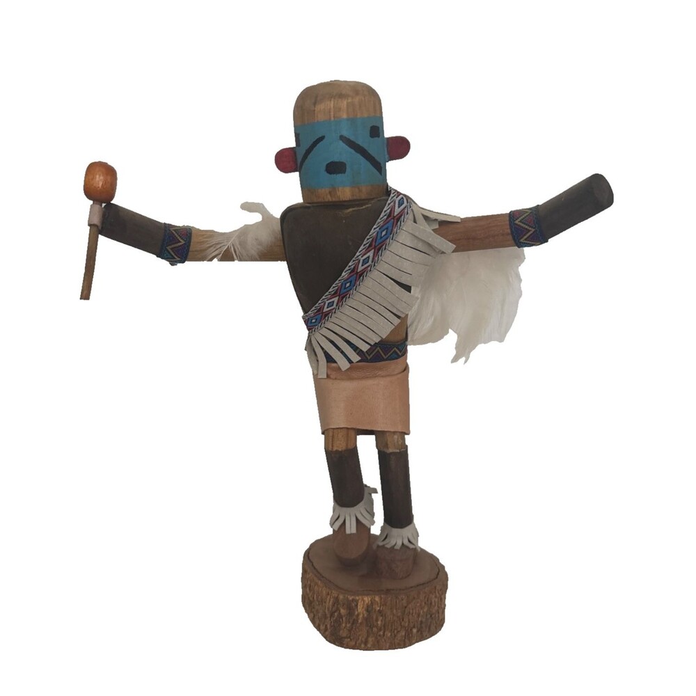 Vintage Kachina Doll Eagle Dancer Hopi Native American 10” Unsigned Collectible